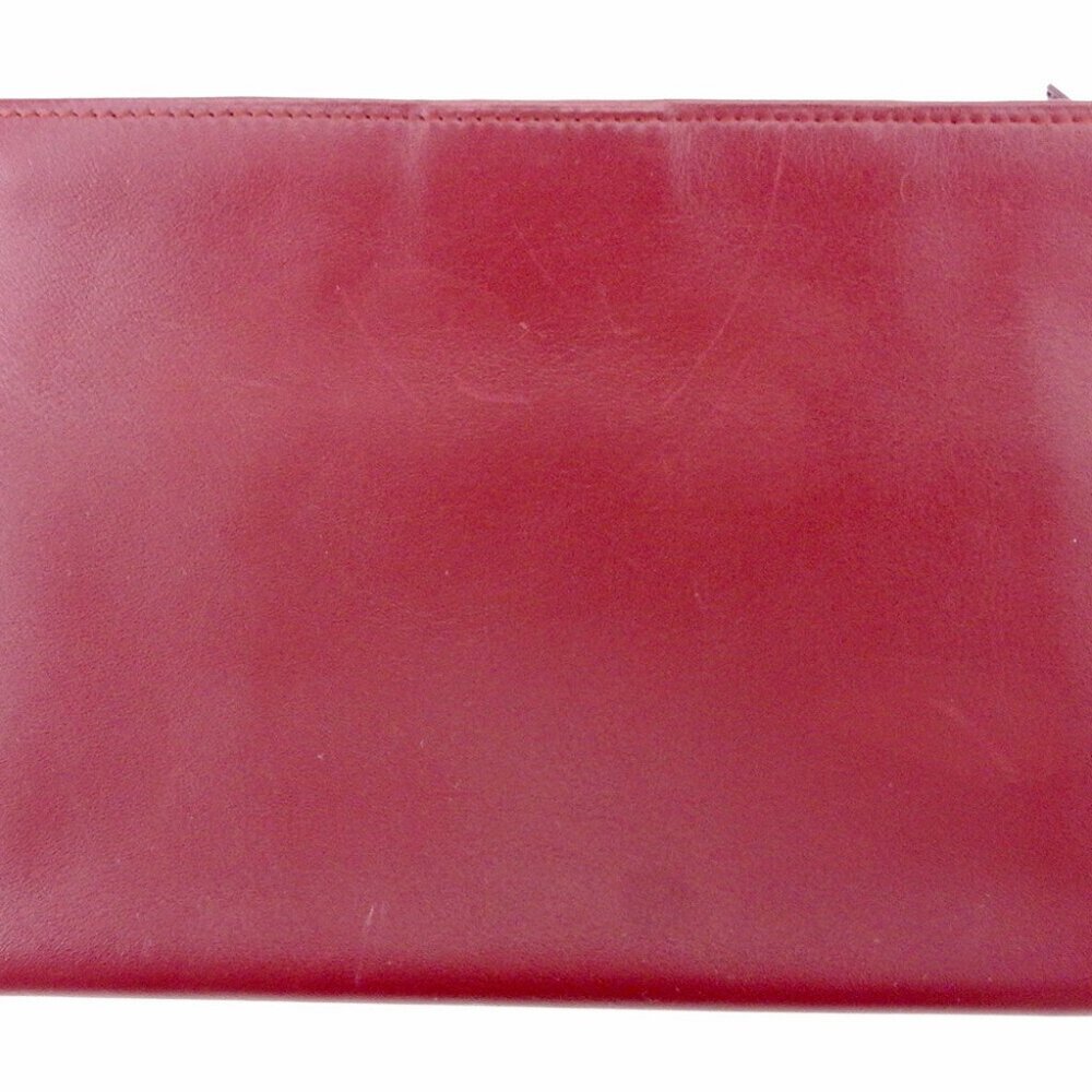 Cartier Pouch Mastline Bordeaux Leather Authentic USED